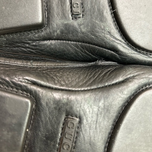 Gucci Leather Slippers / Slides, black, buckle detail, 110104, Size 8 - Picture 14 of 14